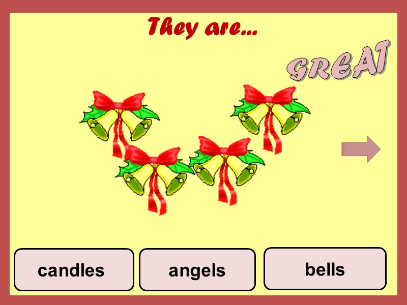 They are... angels bells candles  GREAT